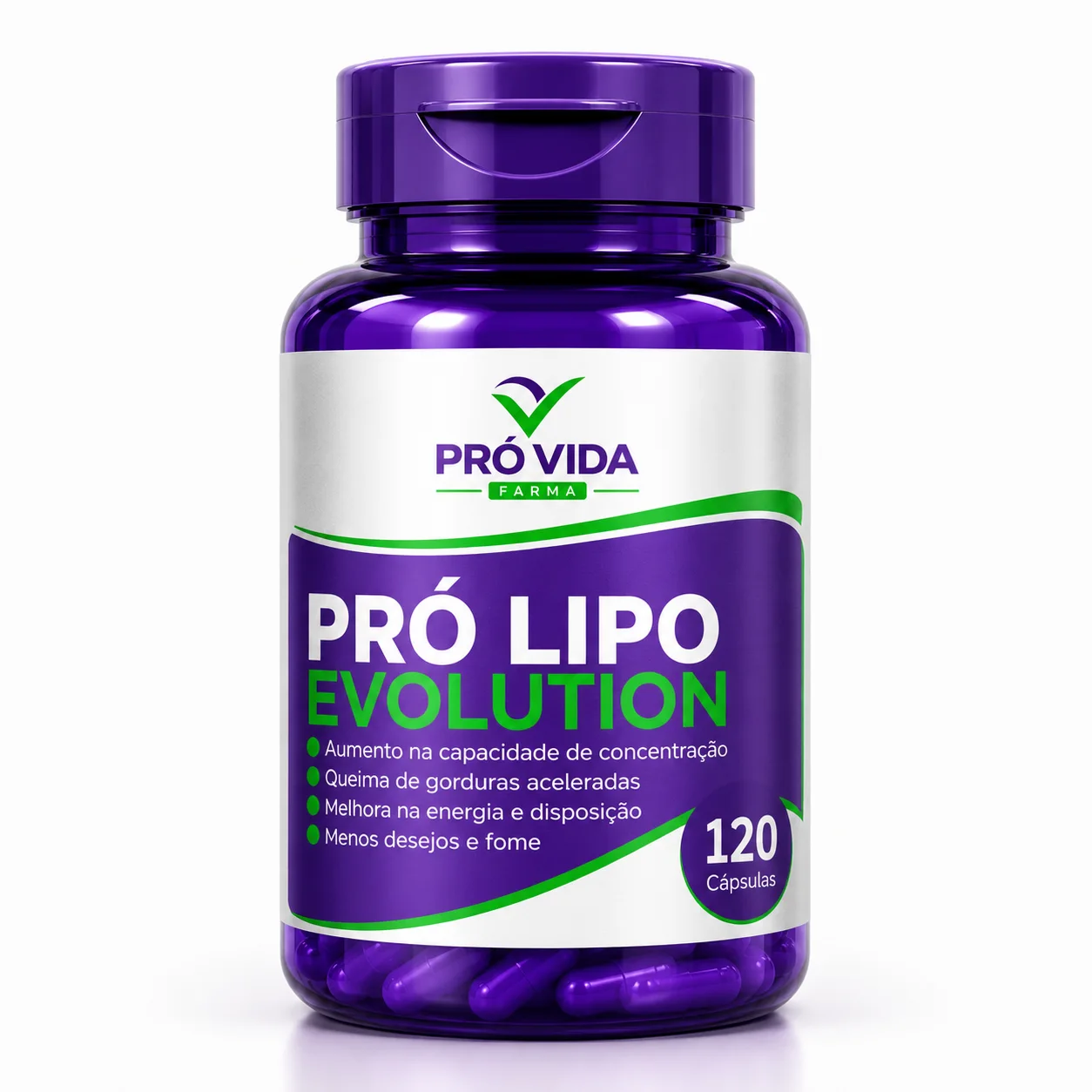 Emagrecedor Pró Lipo Evolution - 120 Cápsulas