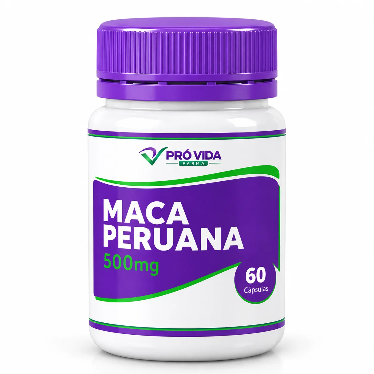 Maca peruana 500 mg, 60 cápsulas