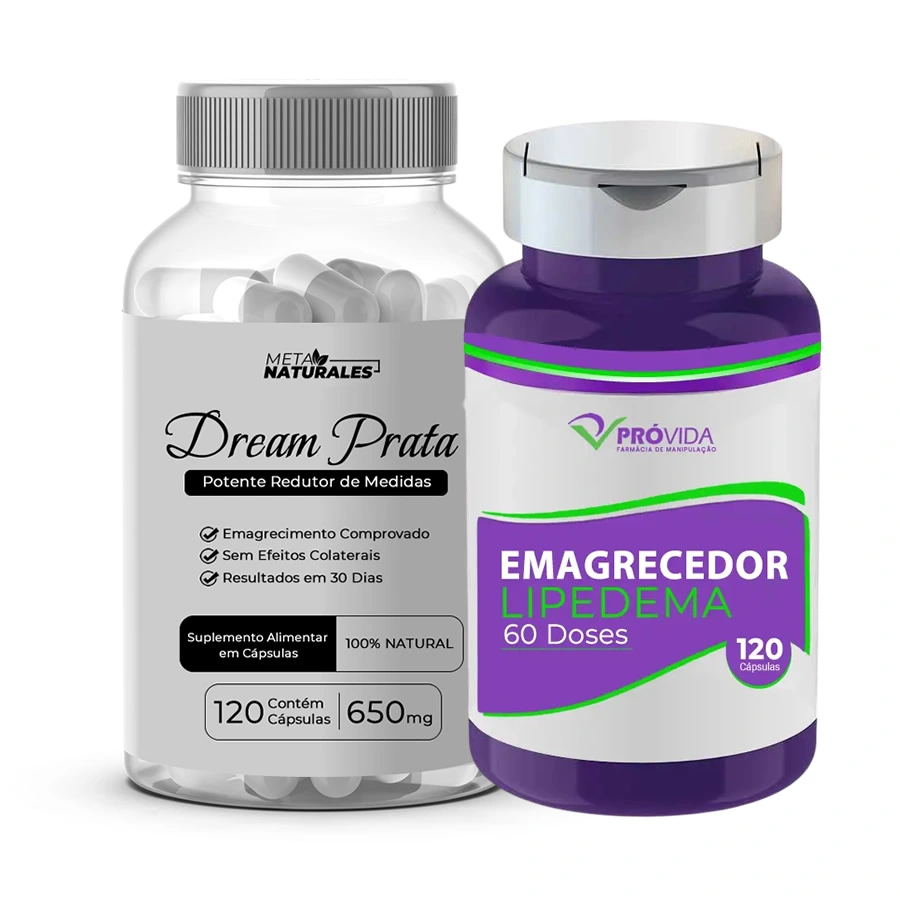 Dream Prata - 120 Cápsulas com Lipedema 120 Cápsulas
